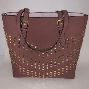 Shoulder Handbag with Gold Studs New without tags